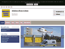 Tablet Screenshot of ambulances-durance-luberon.com